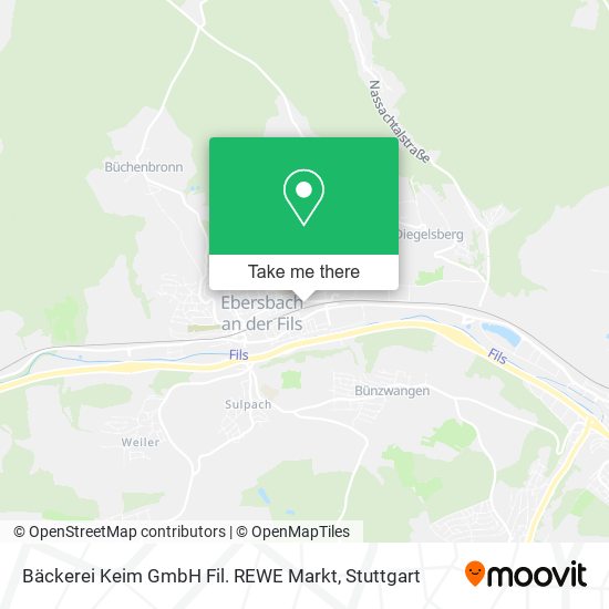 Bäckerei Keim GmbH Fil. REWE Markt map