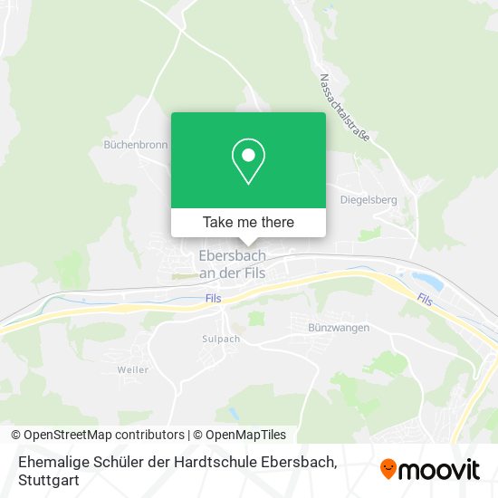 Карта Ehemalige Schüler der Hardtschule Ebersbach