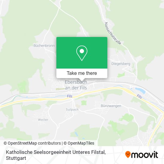 Katholische Seelsorgeeinheit Unteres Filstal map