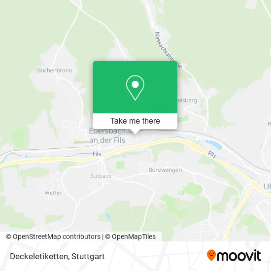 Карта Deckeletiketten