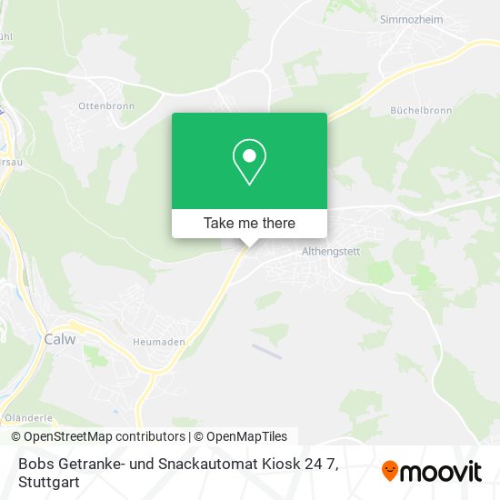 Карта Bobs Getranke- und Snackautomat Kiosk 24 7