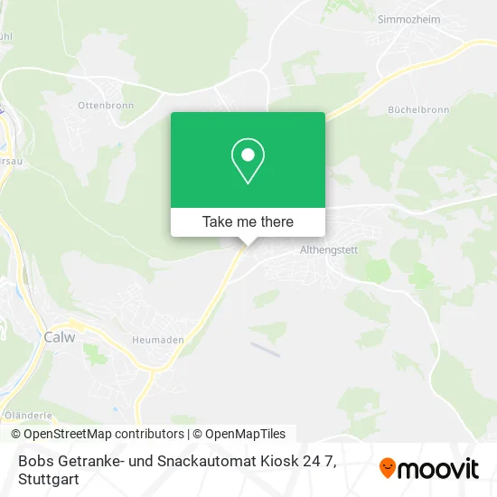 Карта Bobs Getranke- und Snackautomat Kiosk 24 7