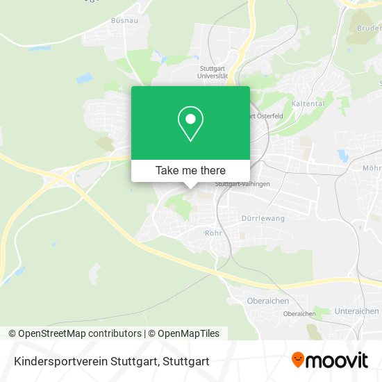 Kindersportverein Stuttgart map