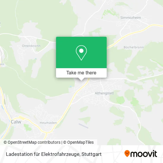 Карта Ladestation für Elektrofahrzeuge