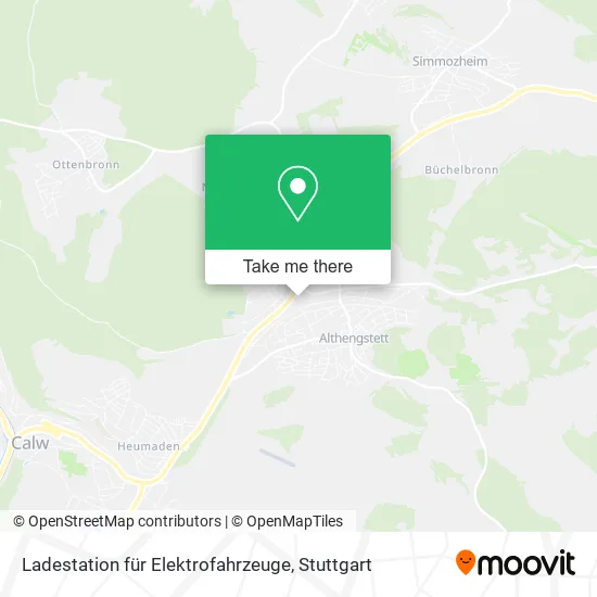 Карта Ladestation für Elektrofahrzeuge