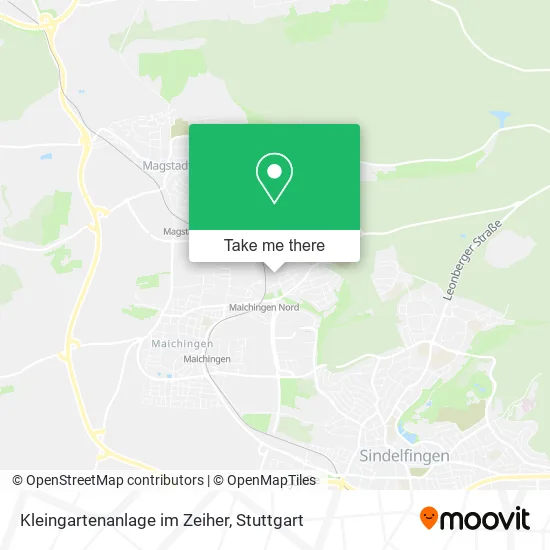 Карта Kleingartenanlage im Zeiher