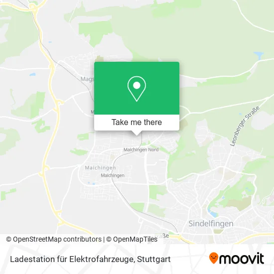 Карта Ladestation für Elektrofahrzeuge