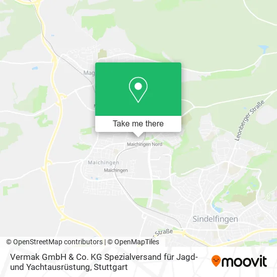 Карта Vermak GmbH & Co. KG Spezialversand für Jagd- und Yachtausrüstung