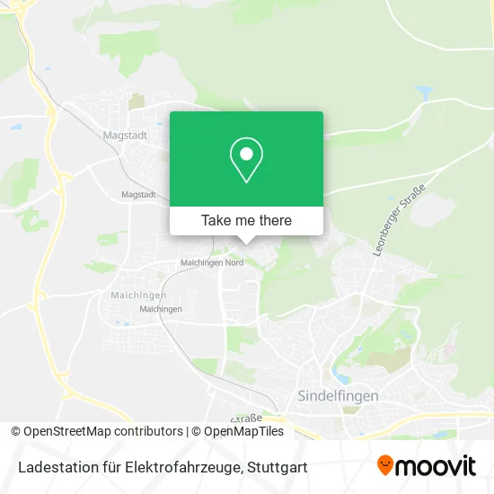 Карта Ladestation für Elektrofahrzeuge