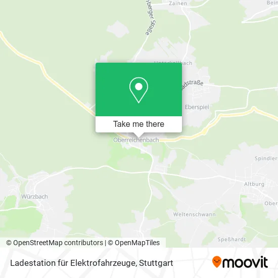 Карта Ladestation für Elektrofahrzeuge