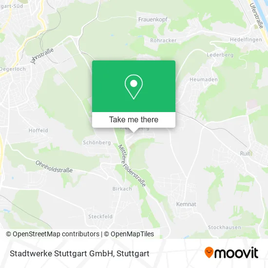 Карта Stadtwerke Stuttgart GmbH