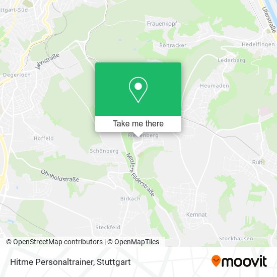 Hitme Personaltrainer map