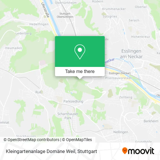 Карта Kleingartenanlage Domäne Weil