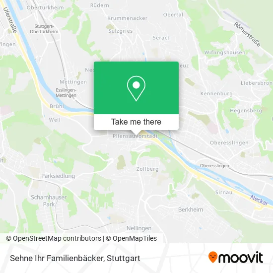Карта Sehne Ihr Familienbäcker