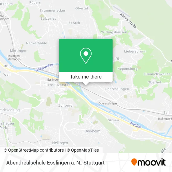 Карта Abendrealschule Esslingen a. N.