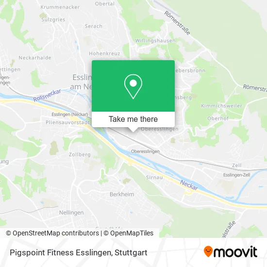 Карта Pigspoint Fitness Esslingen