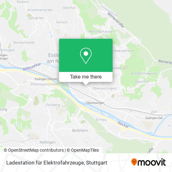 Карта Ladestation für Elektrofahrzeuge