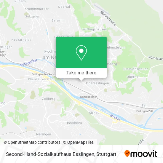 Карта Second-Hand-Sozialkaufhaus Esslingen