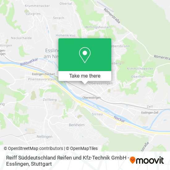 Reiff Süddeutschland Reifen und Kfz-Technik GmbH - Esslingen map