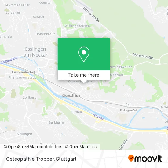 Карта Osteopathie Tropper