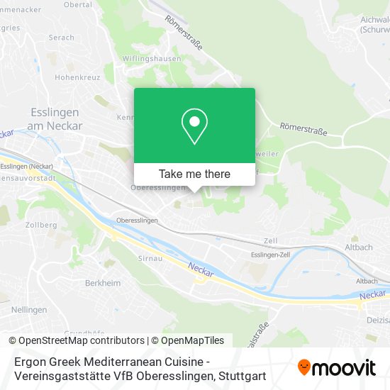 Ergon Greek Mediterranean Cuisine - Vereinsgaststätte VfB Oberesslingen map
