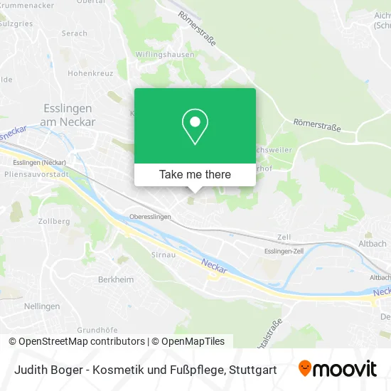 Карта Judith Boger - Kosmetik und Fußpflege
