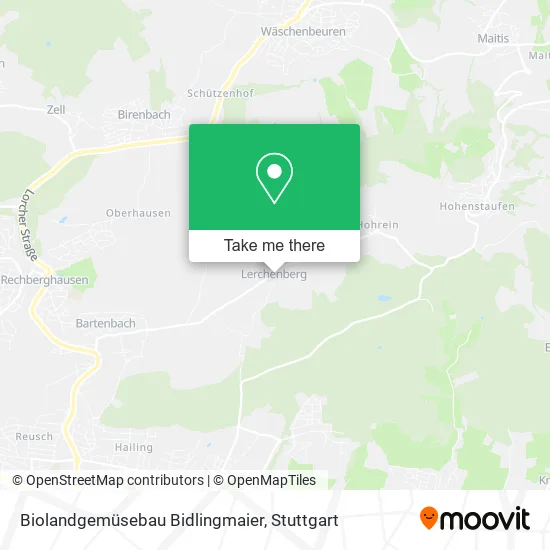 Карта Biolandgemüsebau Bidlingmaier