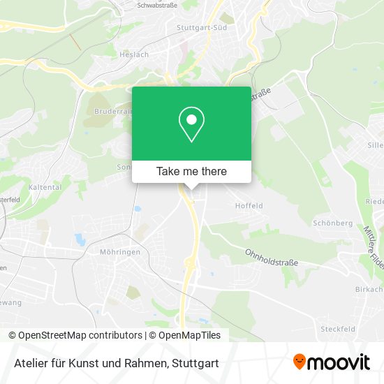 Atelier für Kunst und Rahmen map