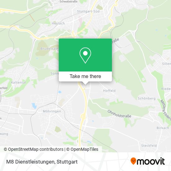 M8 Dienstleistungen map