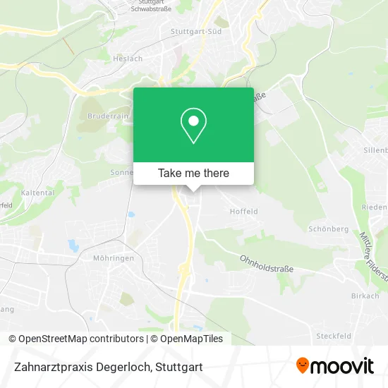 Карта Zahnarztpraxis Degerloch