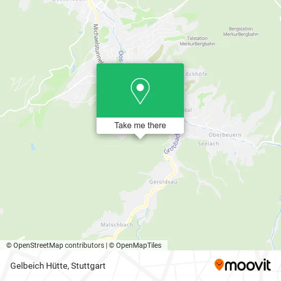 Карта Gelbeich Hütte