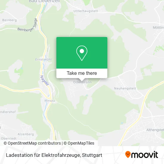 Карта Ladestation für Elektrofahrzeuge