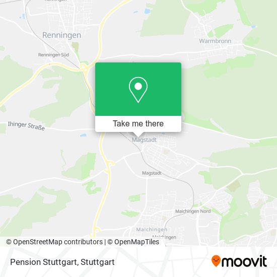 Pension Stuttgart map