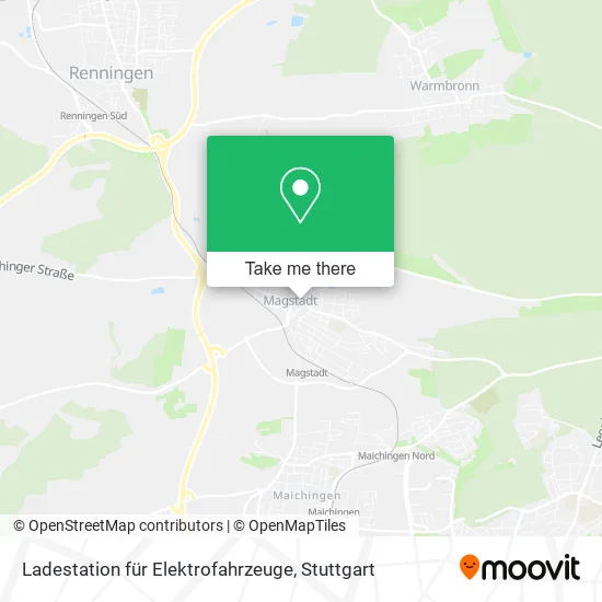 Карта Ladestation für Elektrofahrzeuge