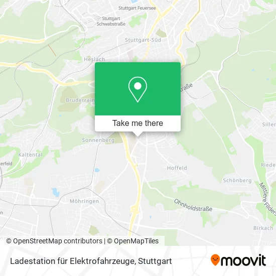 Карта Ladestation für Elektrofahrzeuge