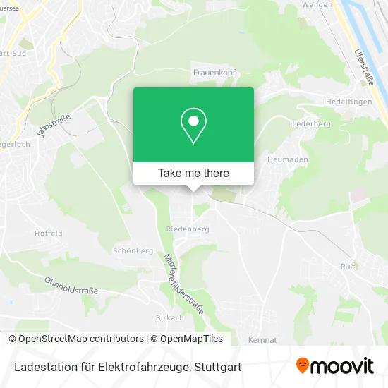 Карта Ladestation für Elektrofahrzeuge