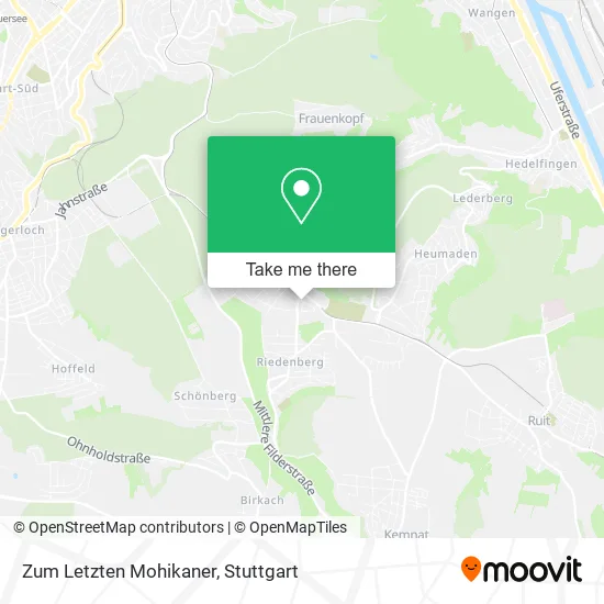 Карта Zum Letzten Mohikaner