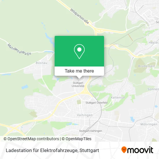 Карта Ladestation für Elektrofahrzeuge
