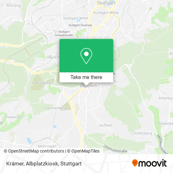 Карта Krämer, Albplatzkiosk