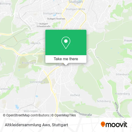 Карта Altkleidersammlung Aws