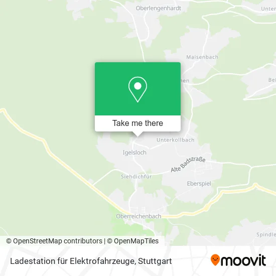 Карта Ladestation für Elektrofahrzeuge