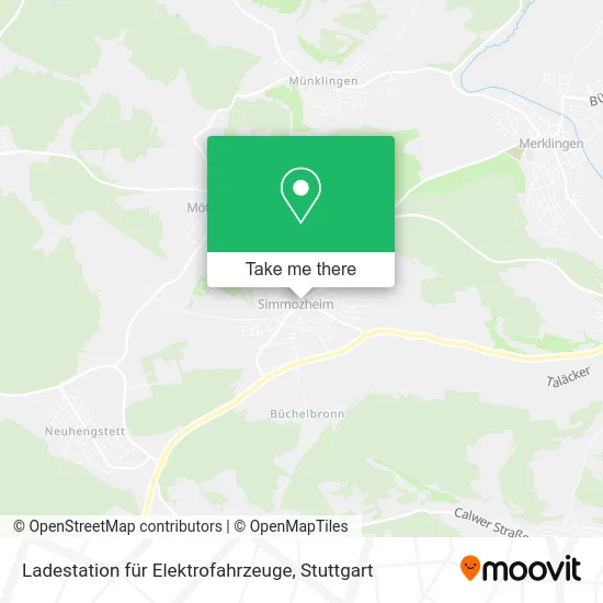 Карта Ladestation für Elektrofahrzeuge