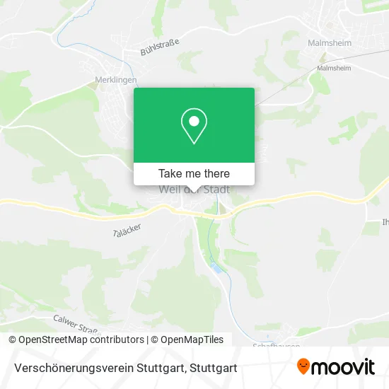 Карта Verschönerungsverein Stuttgart