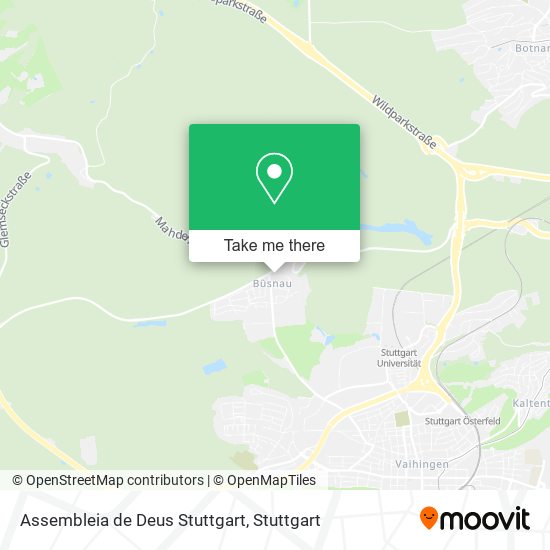 Assembleia de Deus Stuttgart map