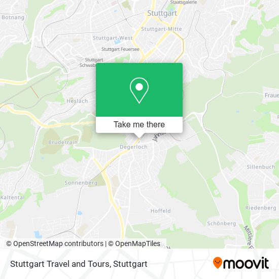 Карта Stuttgart Travel and Tours