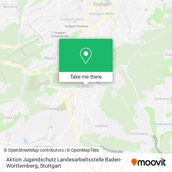 Aktion Jugendschutz Landesarbeitsstelle Baden-Württemberg map