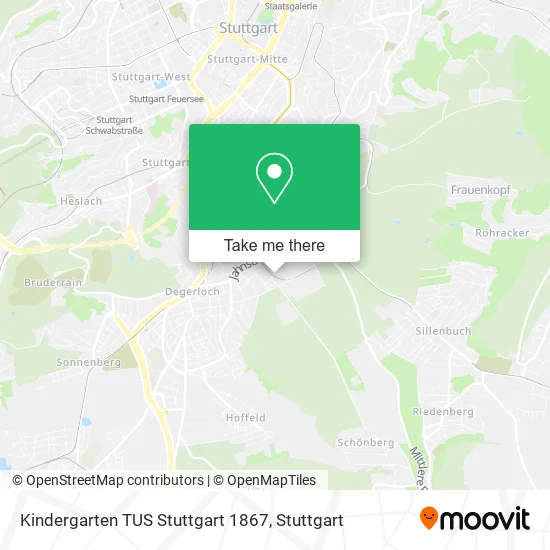 Карта Kindergarten TUS Stuttgart 1867