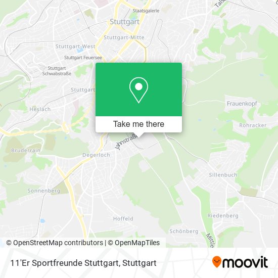 11'Er Sportfreunde Stuttgart map