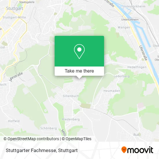 Карта Stuttgarter Fachmesse