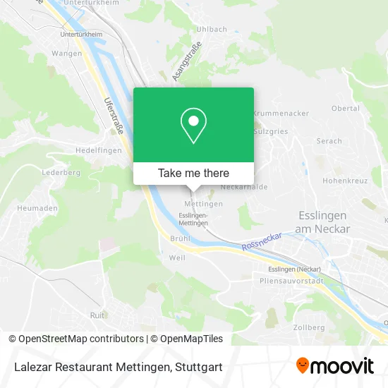 Карта Lalezar Restaurant Mettingen